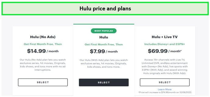 hulu price